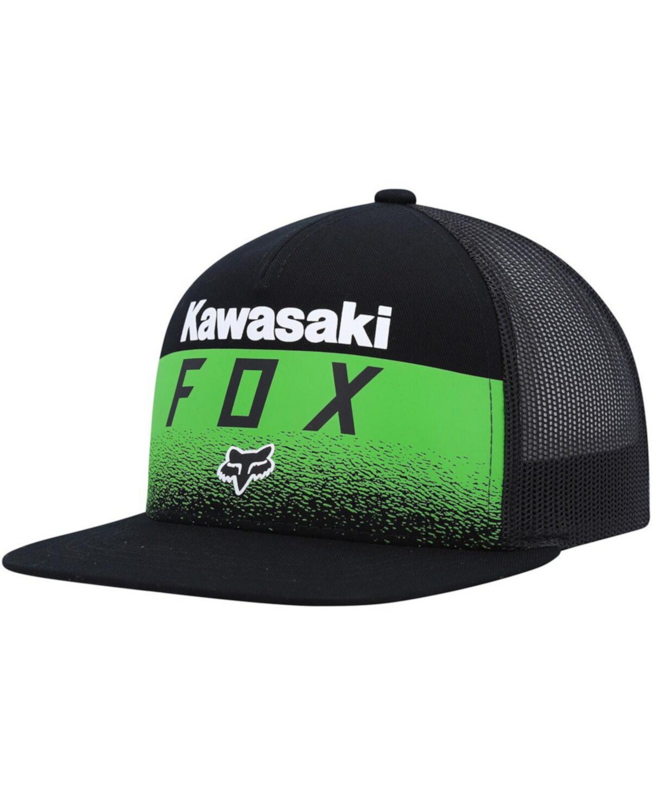 Мужская черная кепка Snapback x Kawasaki Fox