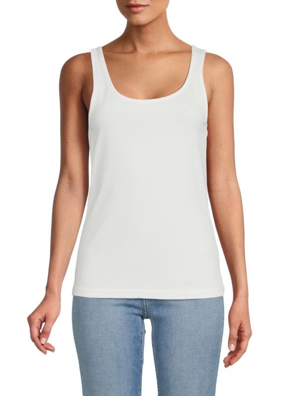 Женская Майка Saks Fifth Avenue Solid Tank Top Saks Fifth Avenue