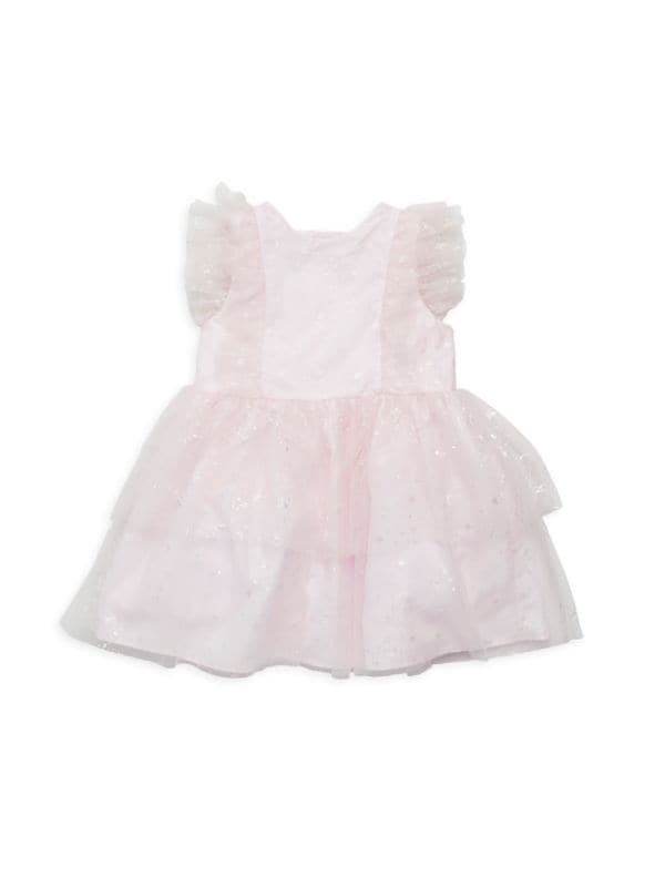 Сетчатое платье с принтом из фольги для маленьких девочек и девочек Pippa & Julie