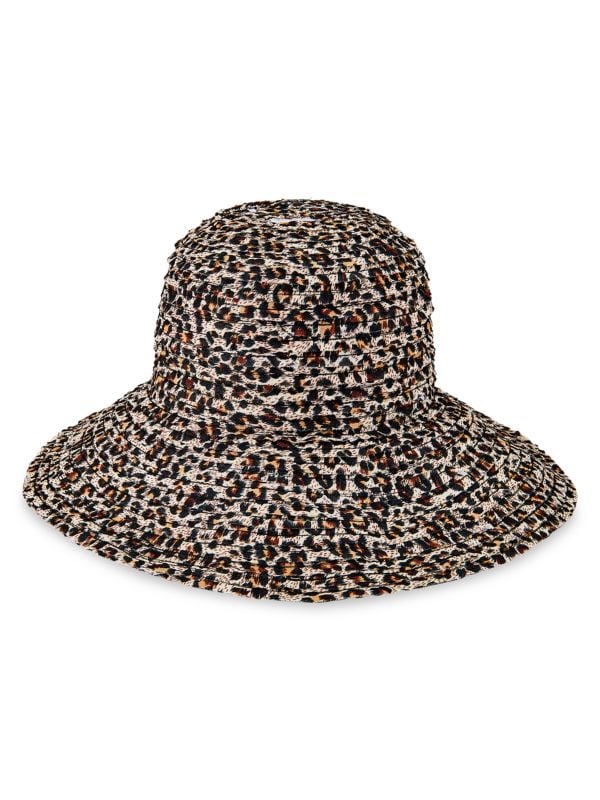 Панама с леопардовым принтом San Diego Hat Company