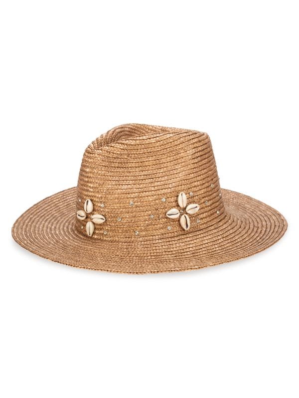 Украшенная соломенная шляпа Fedora San Diego Hat Company