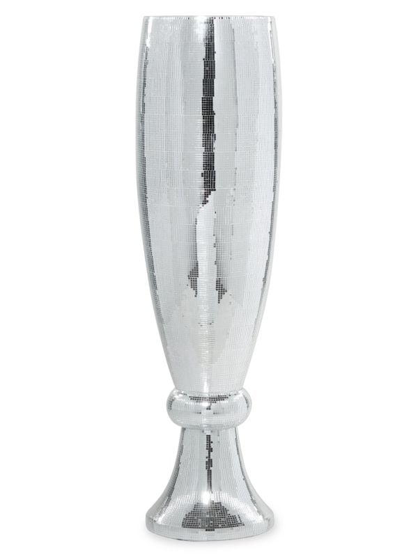 Текстурированная декоративная ваза серебристого цвета Primrose Valley