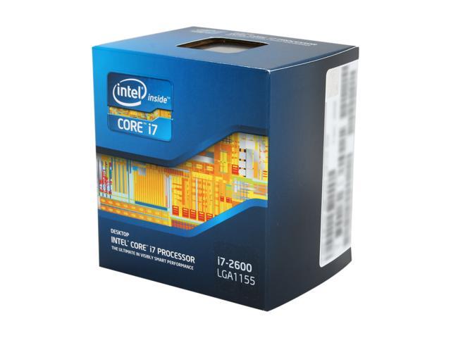 Intel Core i7-2600 — процессор Core i7 2-го поколения Sandy Bridge, четырехъядерный, 3,4 ГГц (3,8 ГГц Turbo Boost), LGA 1155, 95 Вт, Intel HD Graphics 2000 для настольных ПК — BX80623I72600 Intel