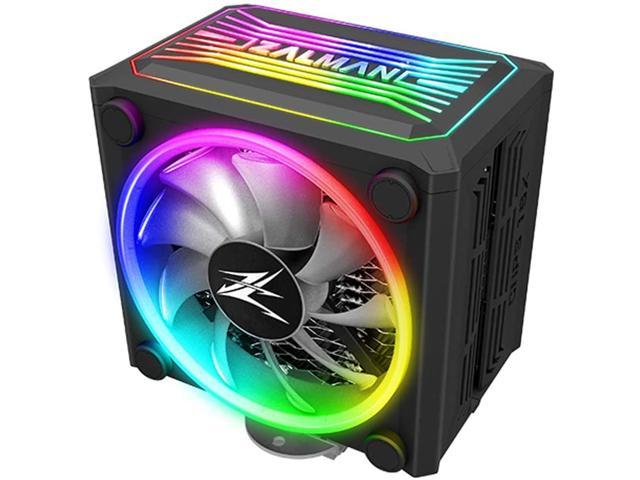 Zalman CNPS 16x, процессорный кулер Real RGB LED с запатентованным гофрированным ребром 4D, 120 мм, для Intel и AMD (черный) Zalman Tech Co., Ltd