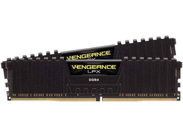 CORSAIR Vengeance LPX (с поддержкой AMD Ryzen) 16 ГБ (2 x 8 ГБ) 288-контактный DDR4 2933 (PC4 23400) Модель памяти для настольных ПК, оптимизированная для AMD CMK16GX4M2Z2933C16 Corsair