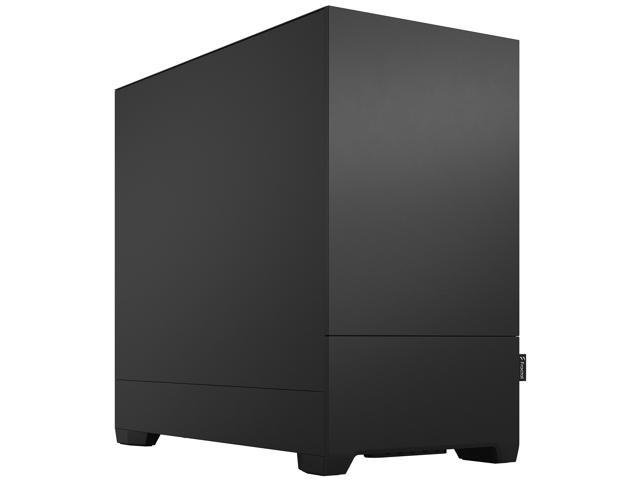 Фрактальный дизайн Pop Mini Silent Black mATX Звукопоглощающий корпус с твердой панелью Tower для компьютера Fractal Design
