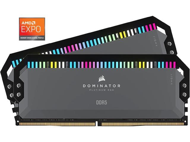 CORSAIR Dominator Platinum RGB 32 ГБ (2 x 16 ГБ) DDR5 6000 (PC5 48000) XMP 3.0 AMD EXPO Память для настольных ПК Модель CMT32GX5M2D6000Z36 Corsair