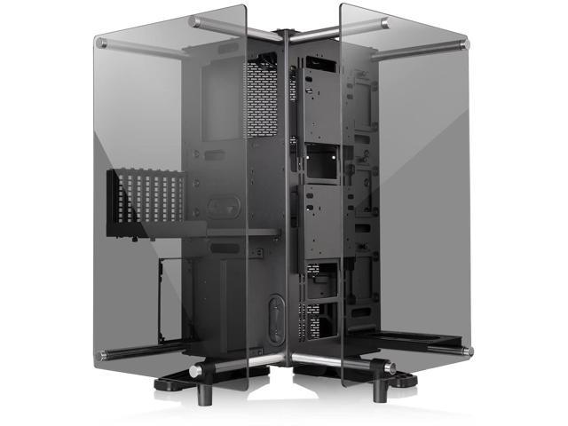Thermaltake Core P90, закаленное стекло, черный корпус ATX Mid Tower, открытая рамка, двустороннее стекло, корпус игрового компьютера, сертифицированный Tt LCS Thermaltake