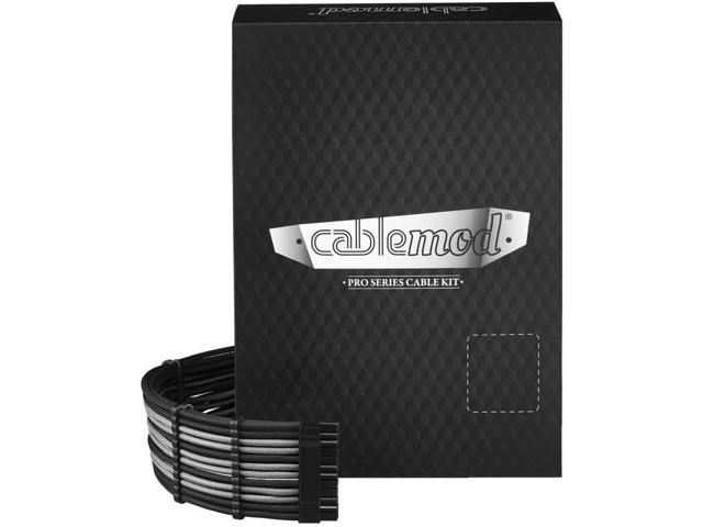 Комплект кабелей CableMod C-Series Pro ModFlex с рукавами для Corsair RM Yellow Label/AXi/HXi (черный + серебристый) CableMod