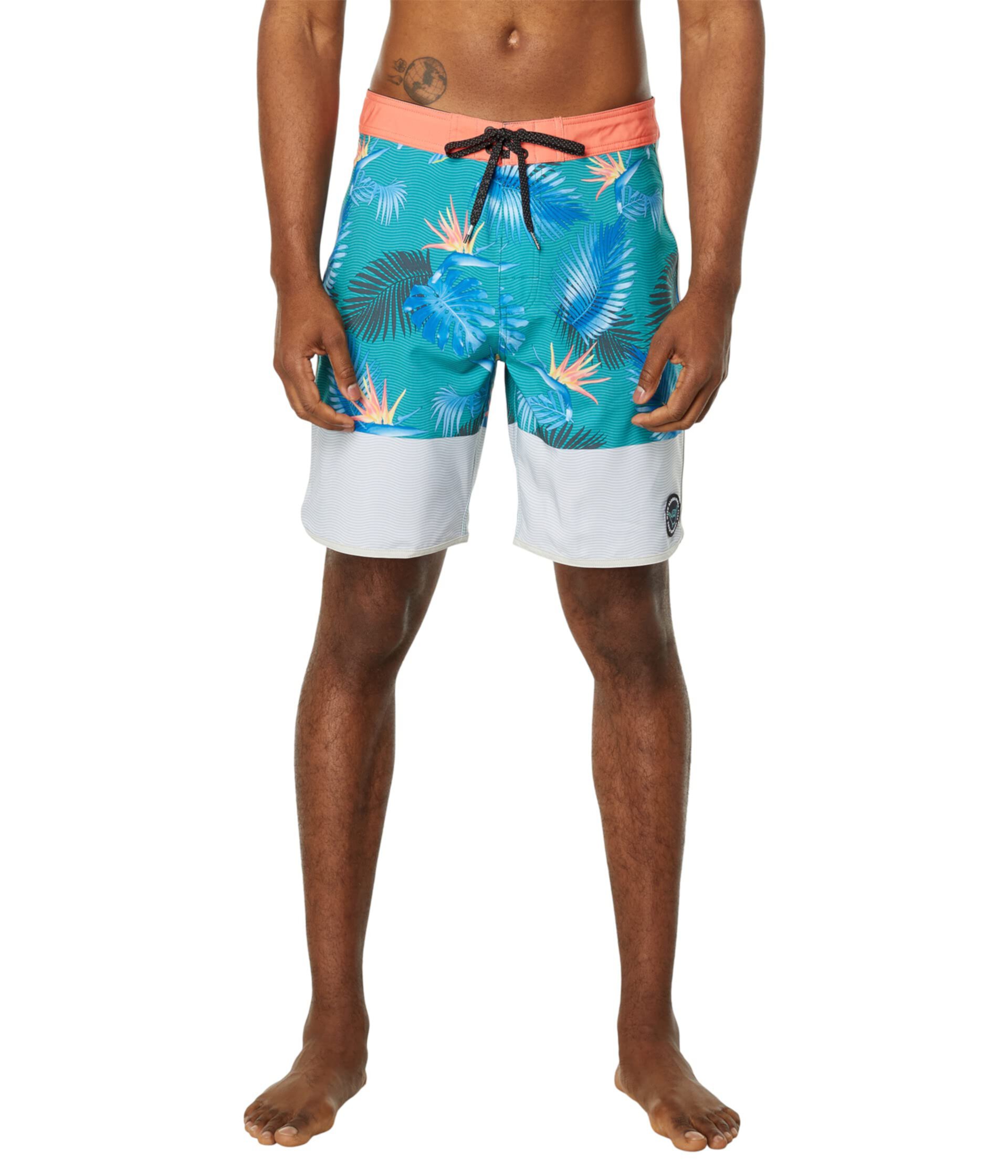 Шорты для серфинга Rip Curl Mirage Island Ease 19" с эластичным поясом и карманами Rip Curl