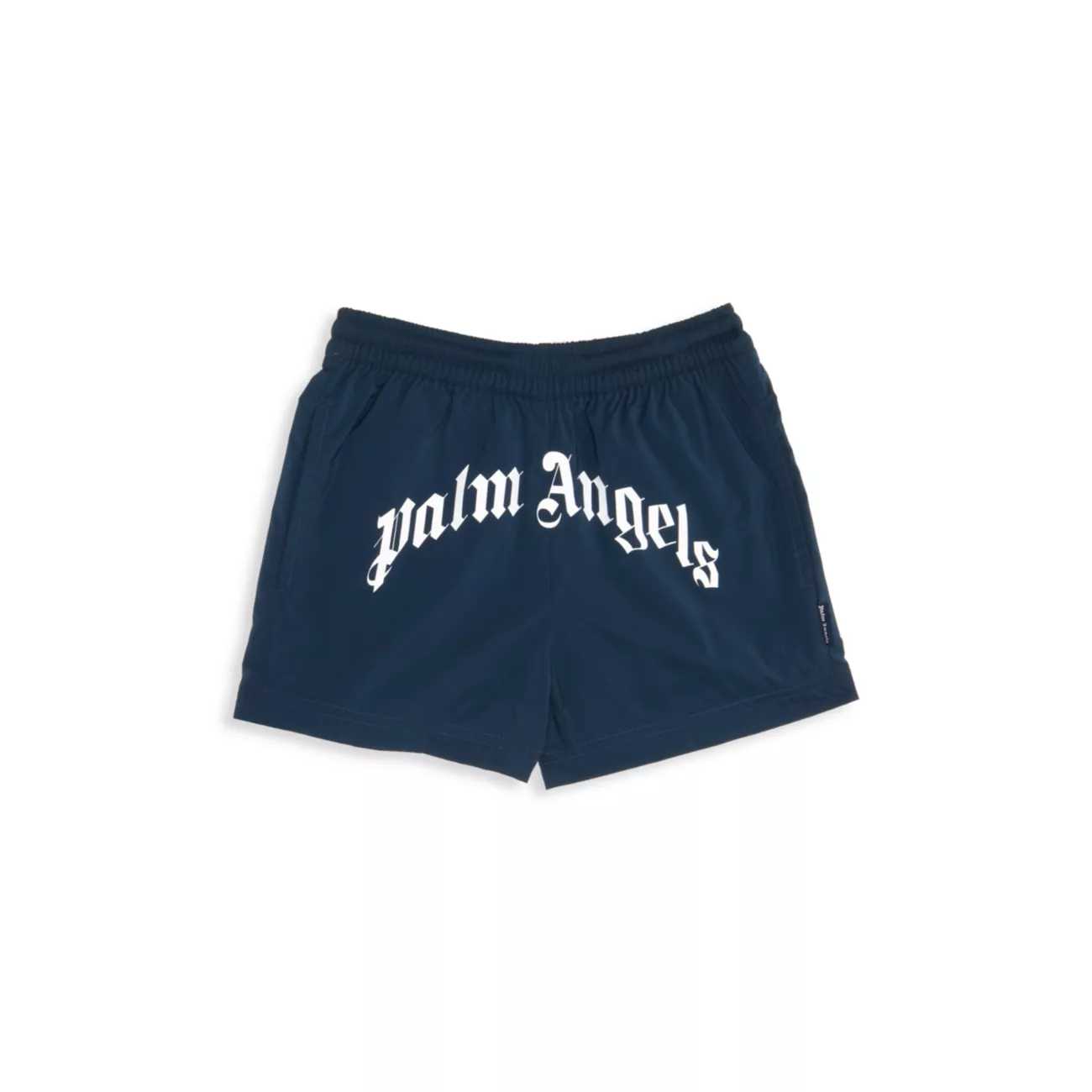 Мальчиковые Шорты Palm Angels Curved Logo Beachwear PALM ANGELS