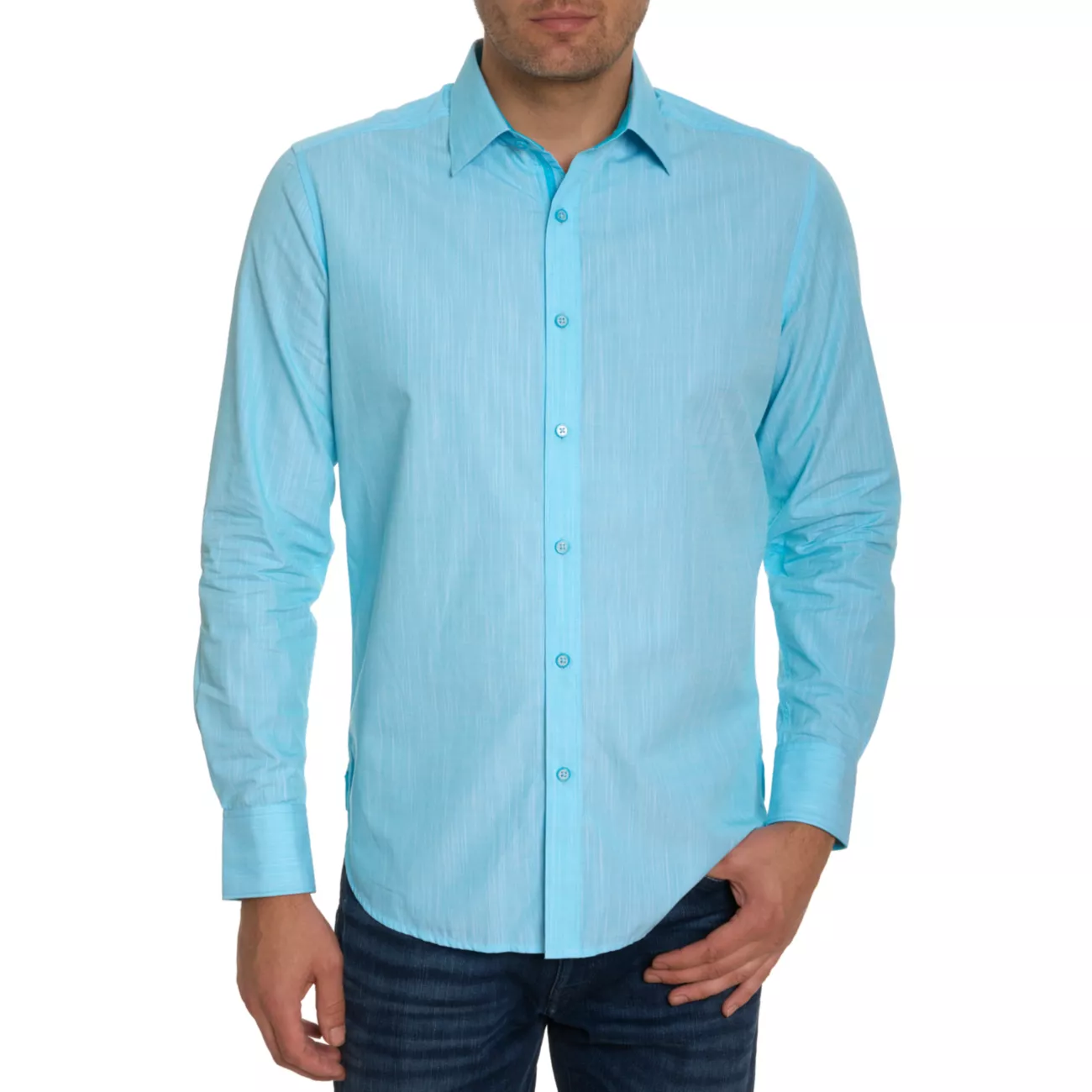 Рубашка на пуговицах Stingray из шамбре Robert Graham