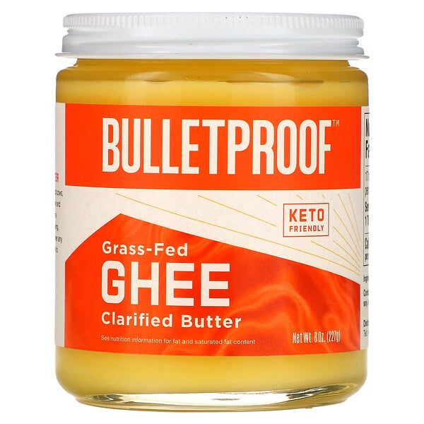 Grass-Fed Ghee Clarified Butter, 8 oz (227 g) BulletProof