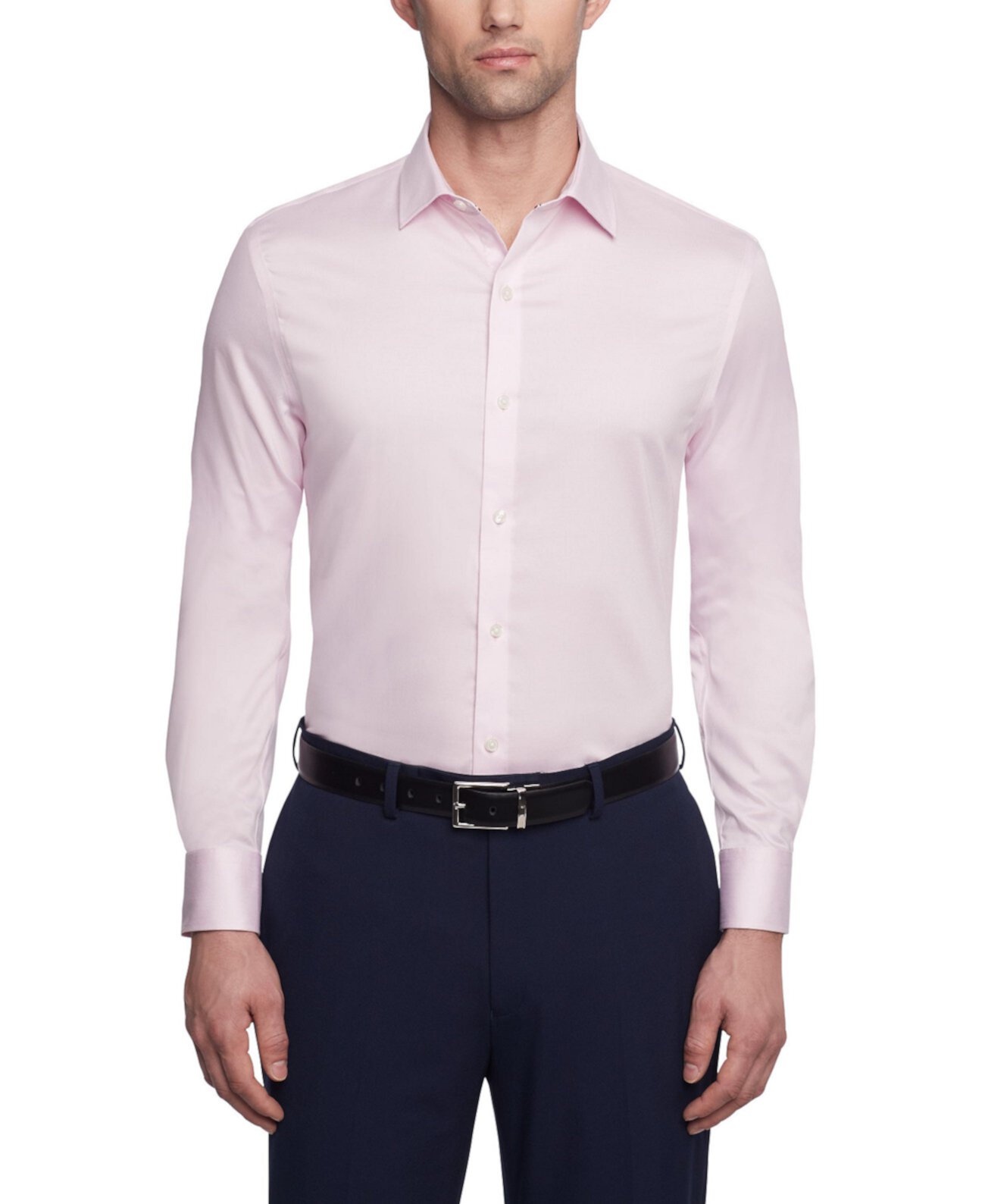 Мужская Классическая Рубашка Tommy Hilfiger Flex Slim Fit Wrinkle Free Stretch Twill Tommy Hilfiger