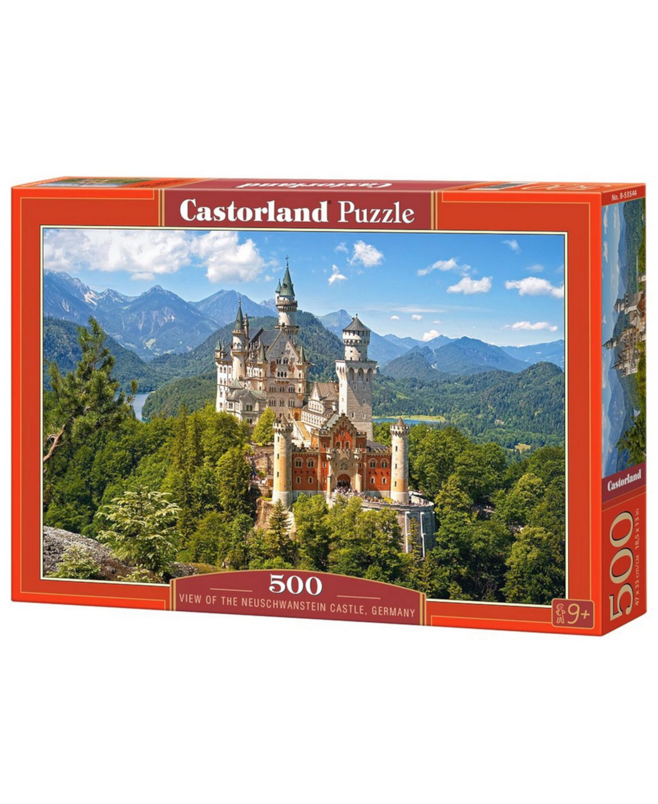 Набор пазлов «Вид на замок Нойшванштайн, Германия», 500 деталей Castorland