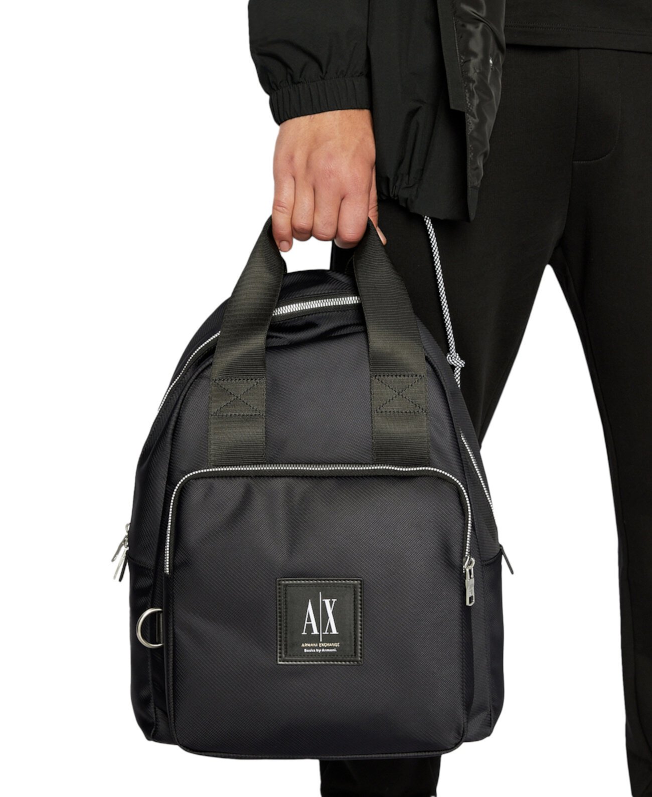 Мужской рюкзак Basics by Armani с нашивкой-логотипом Armani
