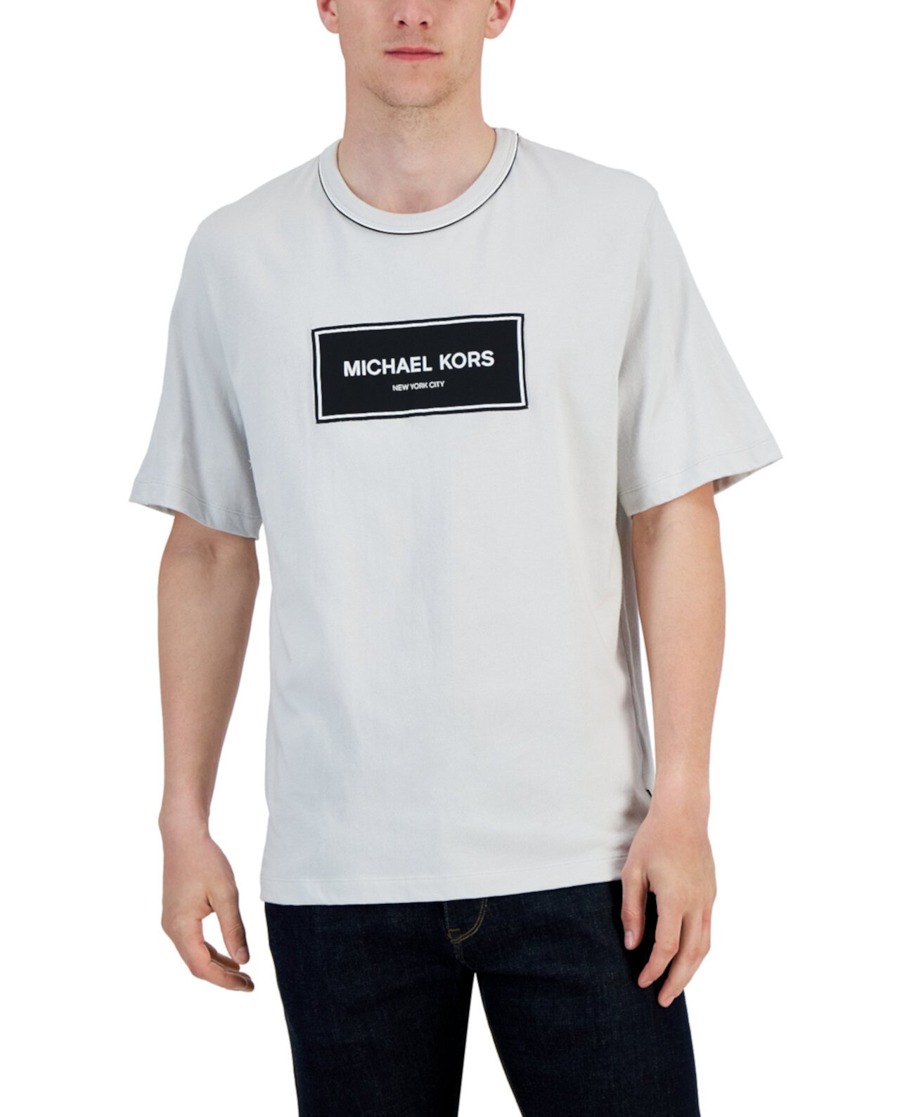 Мужская футболка с короткими рукавами и флагманским логотипом Michael Kors