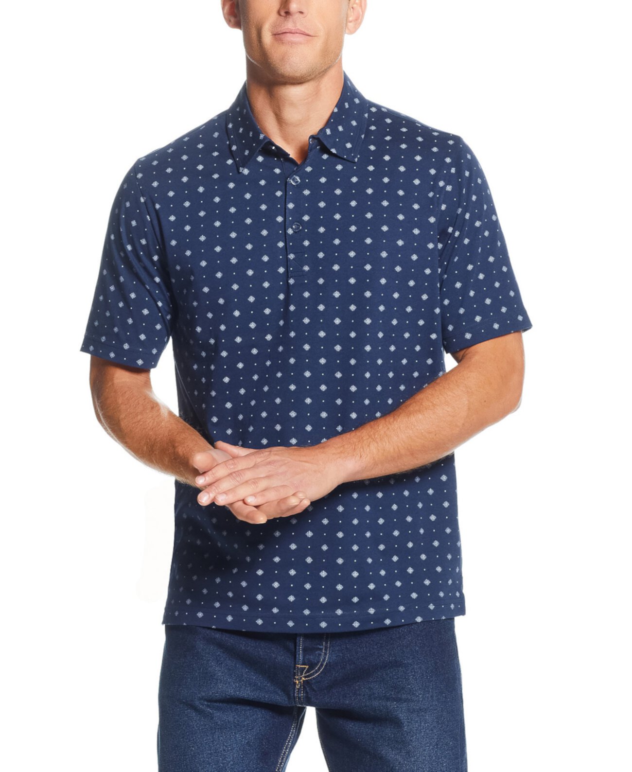 Мужская повседневная рубашка-поло с принтом Weatherproof Vintage