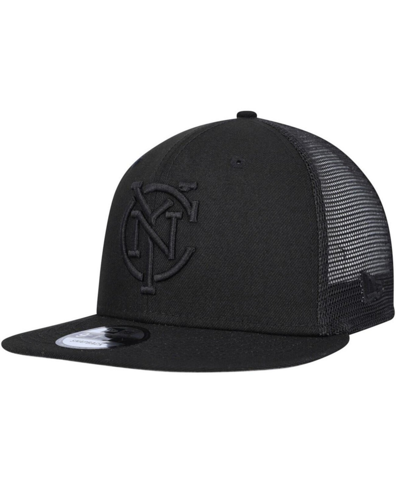Мужская черная бейсболка с логотипом New York City FC 9FIFTY Trucker Snapback New Era