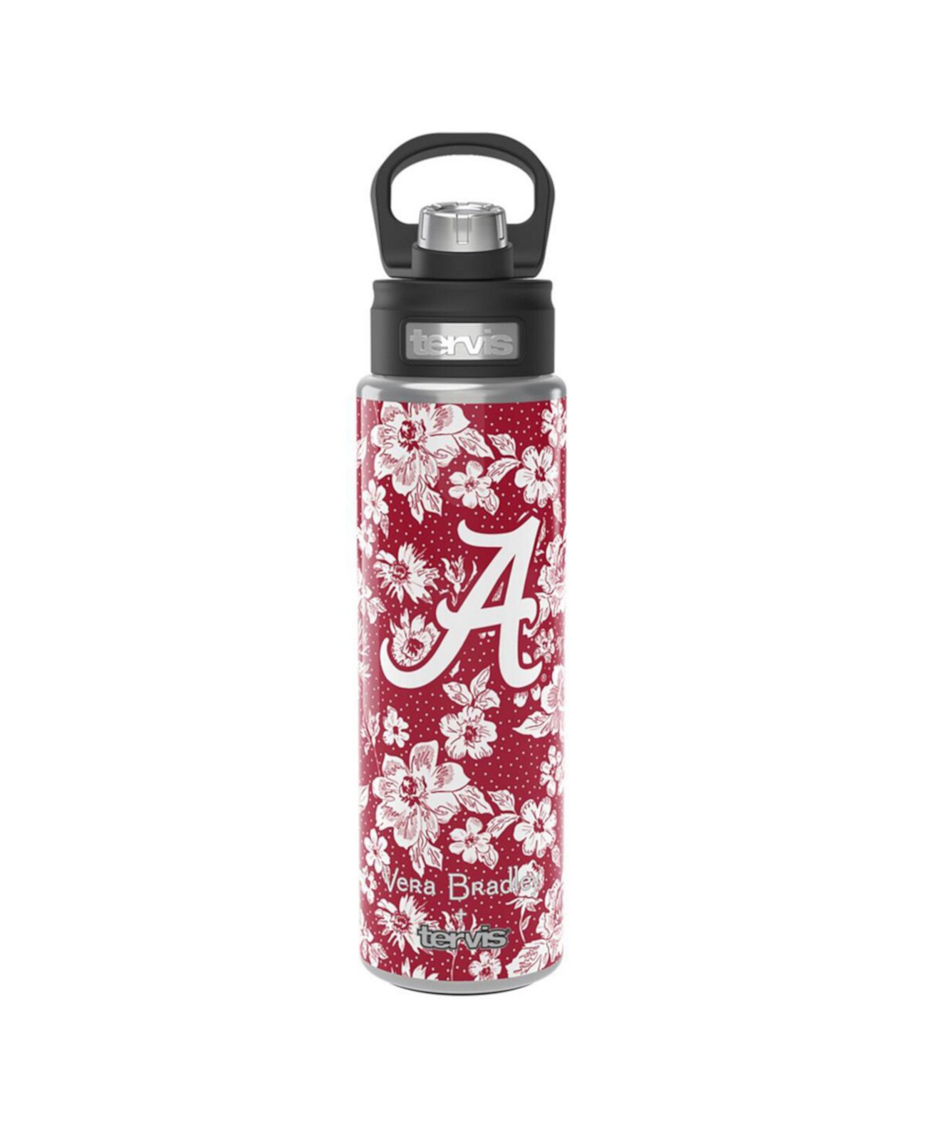 Бутылка Crimson Tide x Tervis Alabama Crimson Tide, 24 унции, с широкой горловиной и крышкой Deluxe Vera Bradley