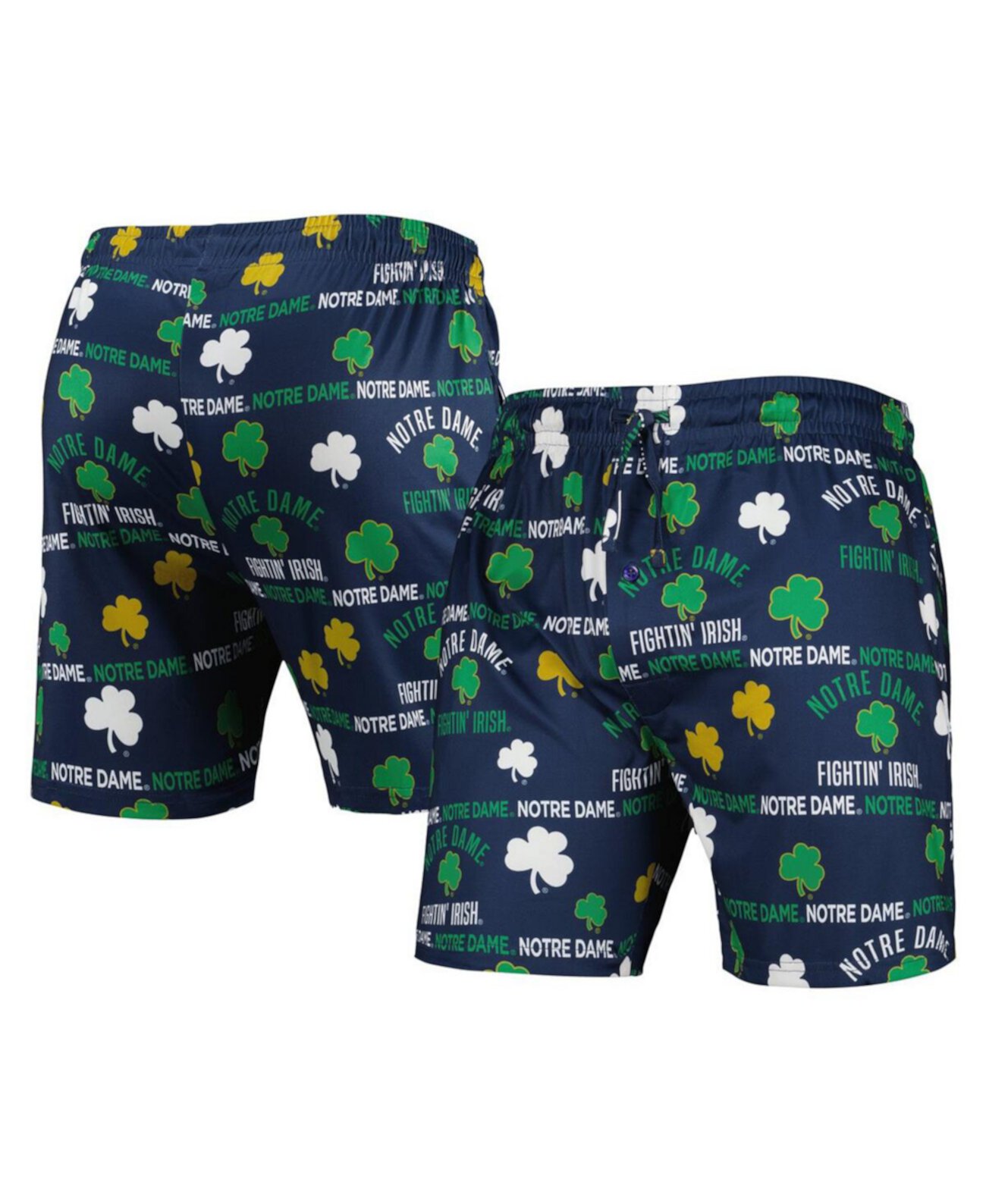 Мужские шорты Notre Dame Fighting Irish с рисунком и эластичным поясом Concepts Sport