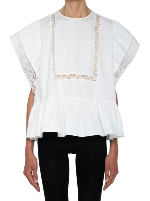 Cotton Peasant Blouse Giambattista Valli