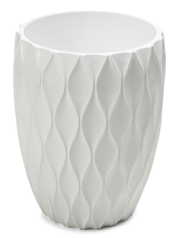 Wave Resin Wastebasket Roselli