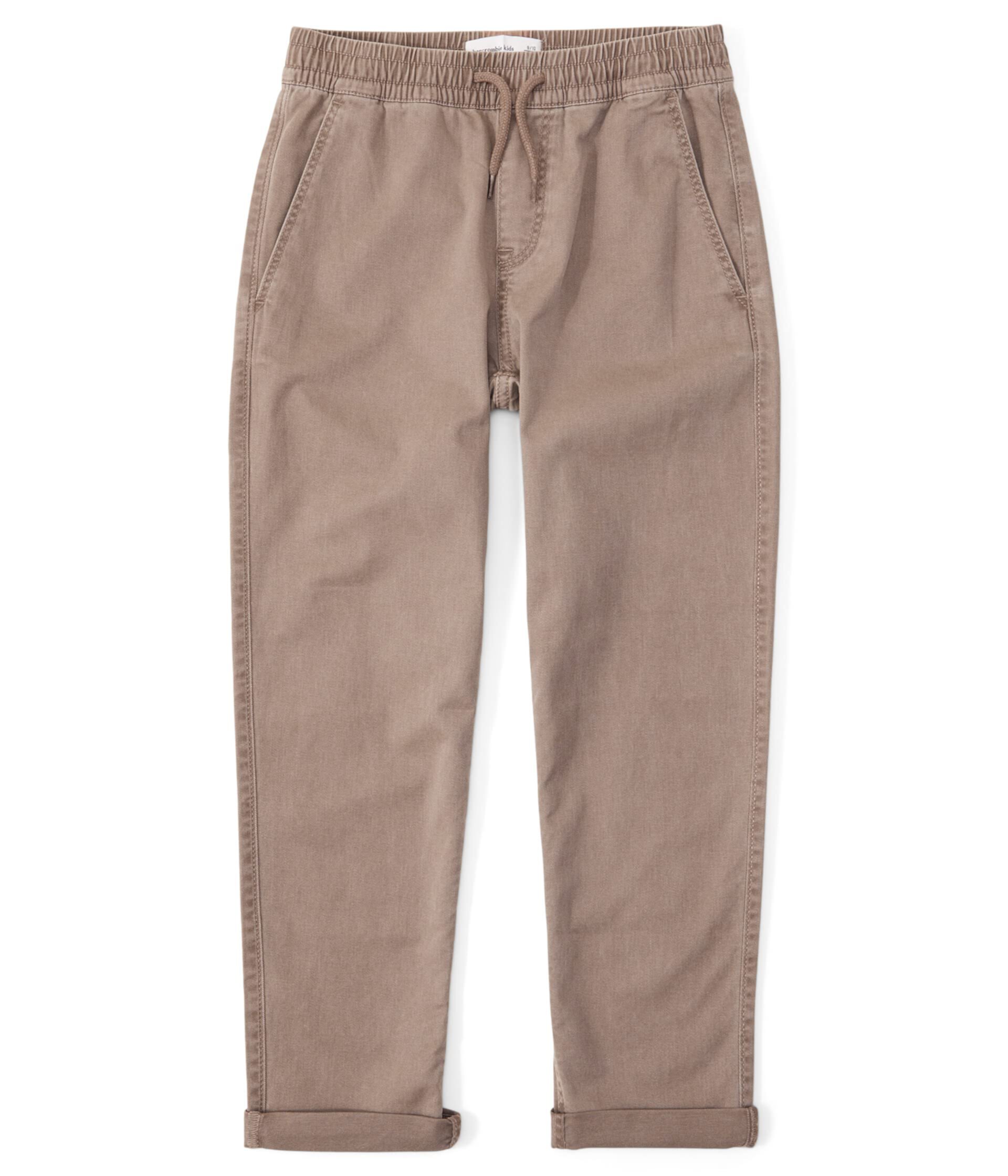 Модные брюки-чиносы без застежек (для маленьких/больших детей) Abercrombie kids