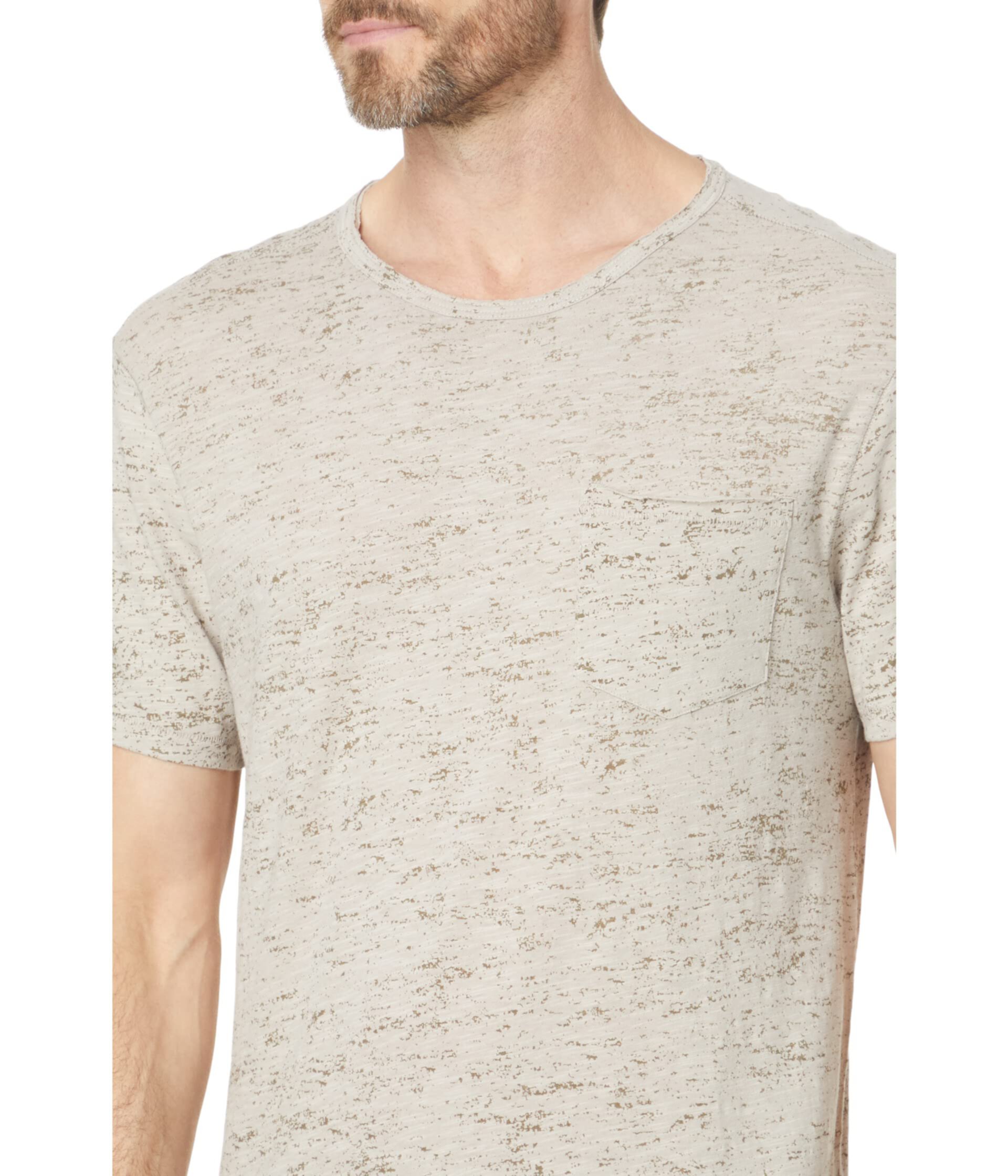 Cooper Slub Cotton Crew с принтом Distress Screen K6053Z1 John Varvatos