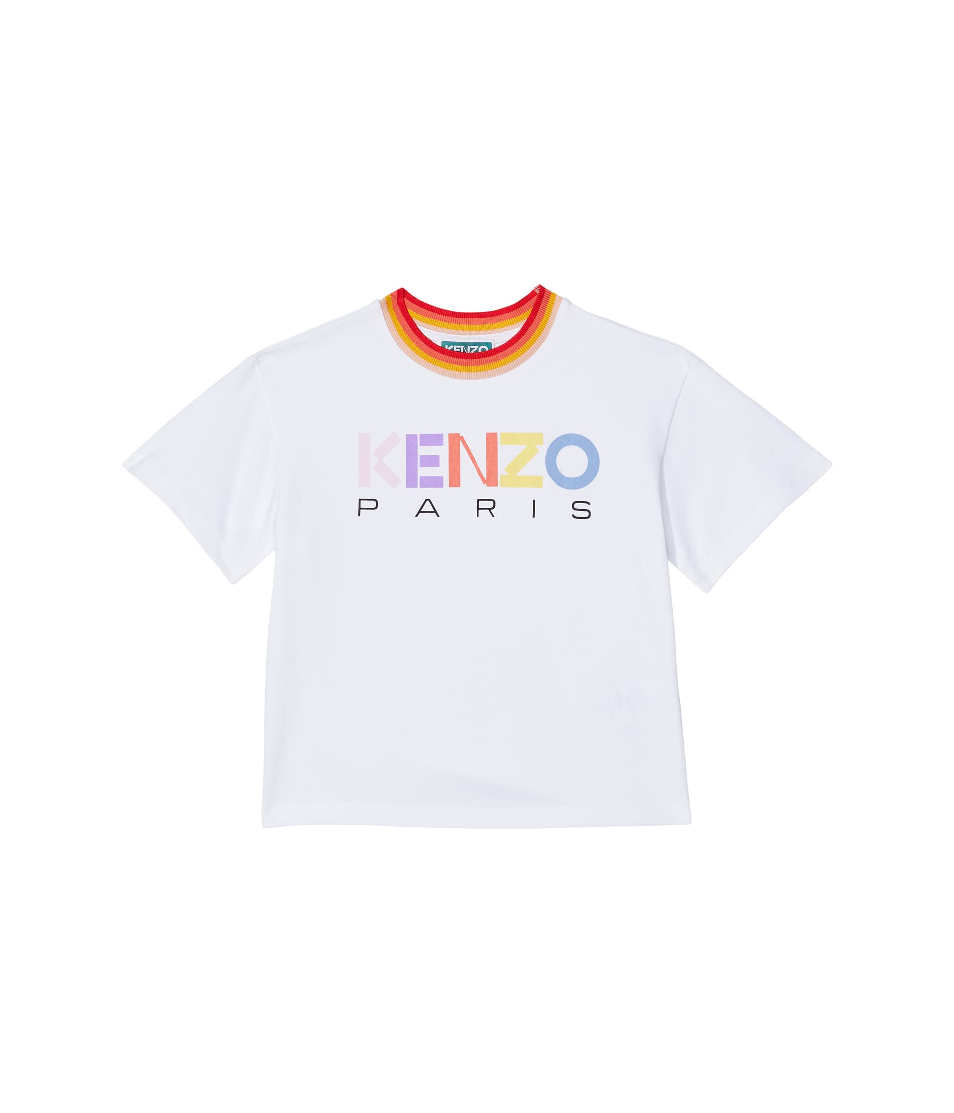 Футболка с короткими рукавами и разноцветным логотипом (для малышей/маленьких детей) Kenzo Kids