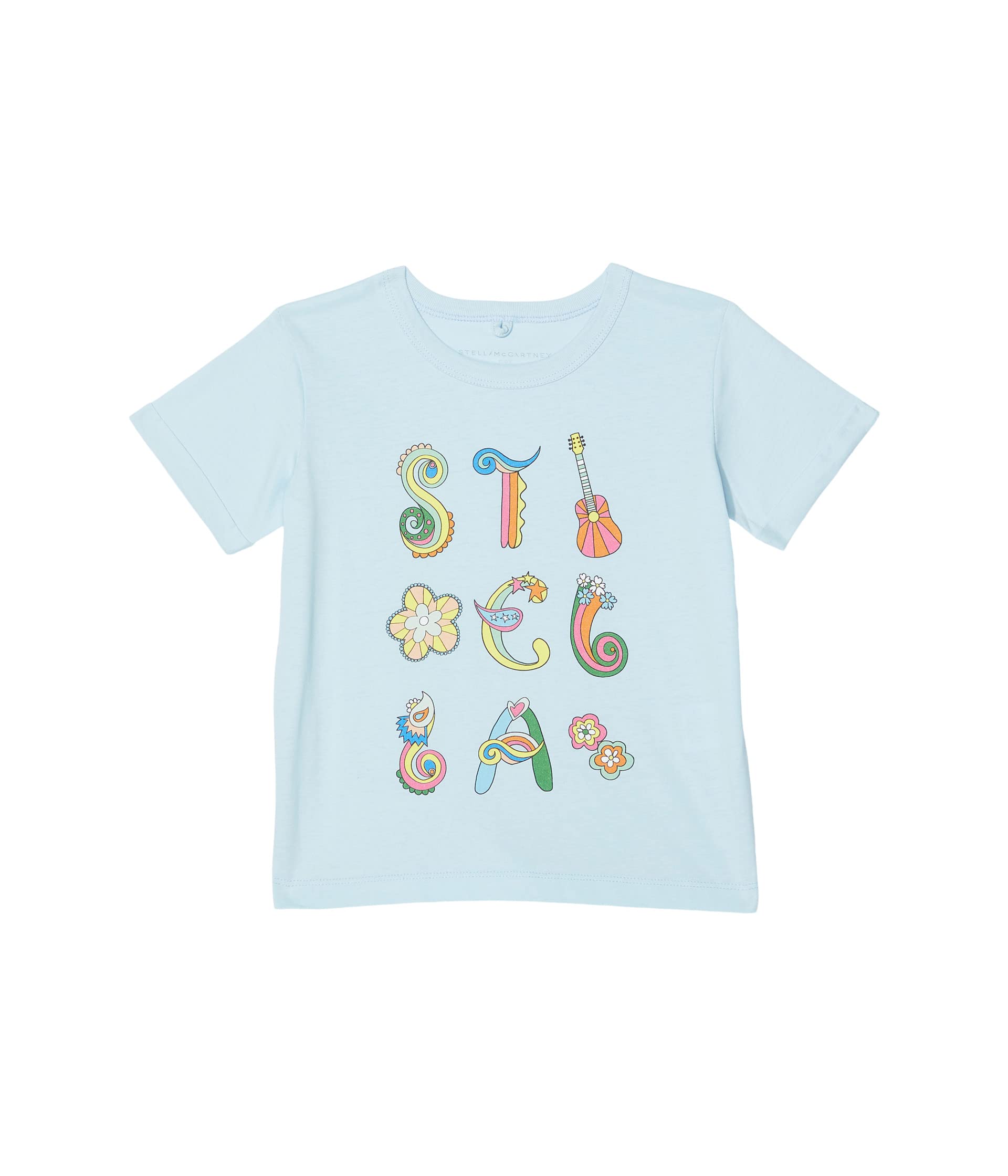 Футболка с принтом 'Love To Dream' от Stella McCartney Kids, 100% хлопок, стандартный крой Stella McCartney Kids