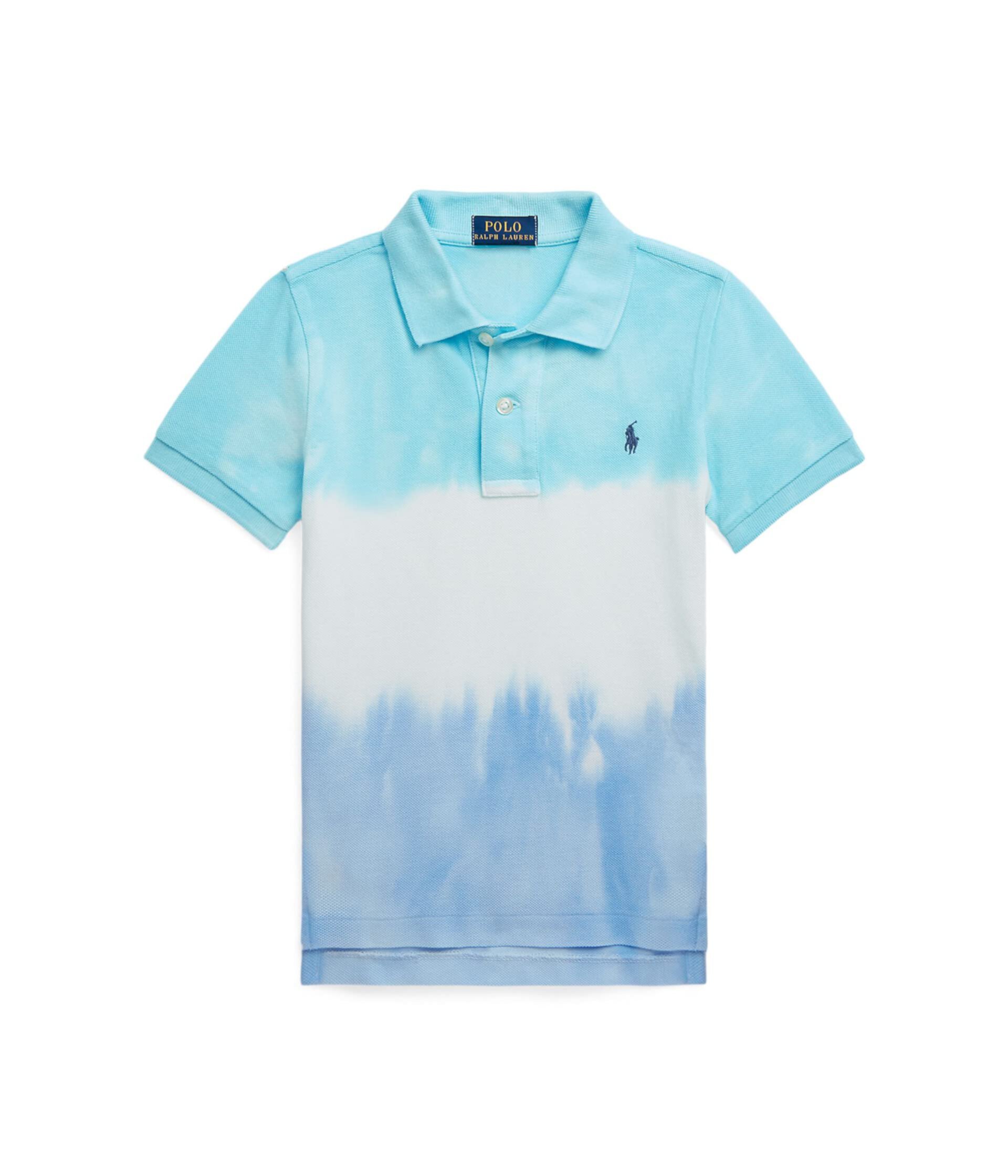 Рубашка поло из хлопковой сетки с принтом Tie-Dye (для маленьких детей) Polo Ralph Lauren