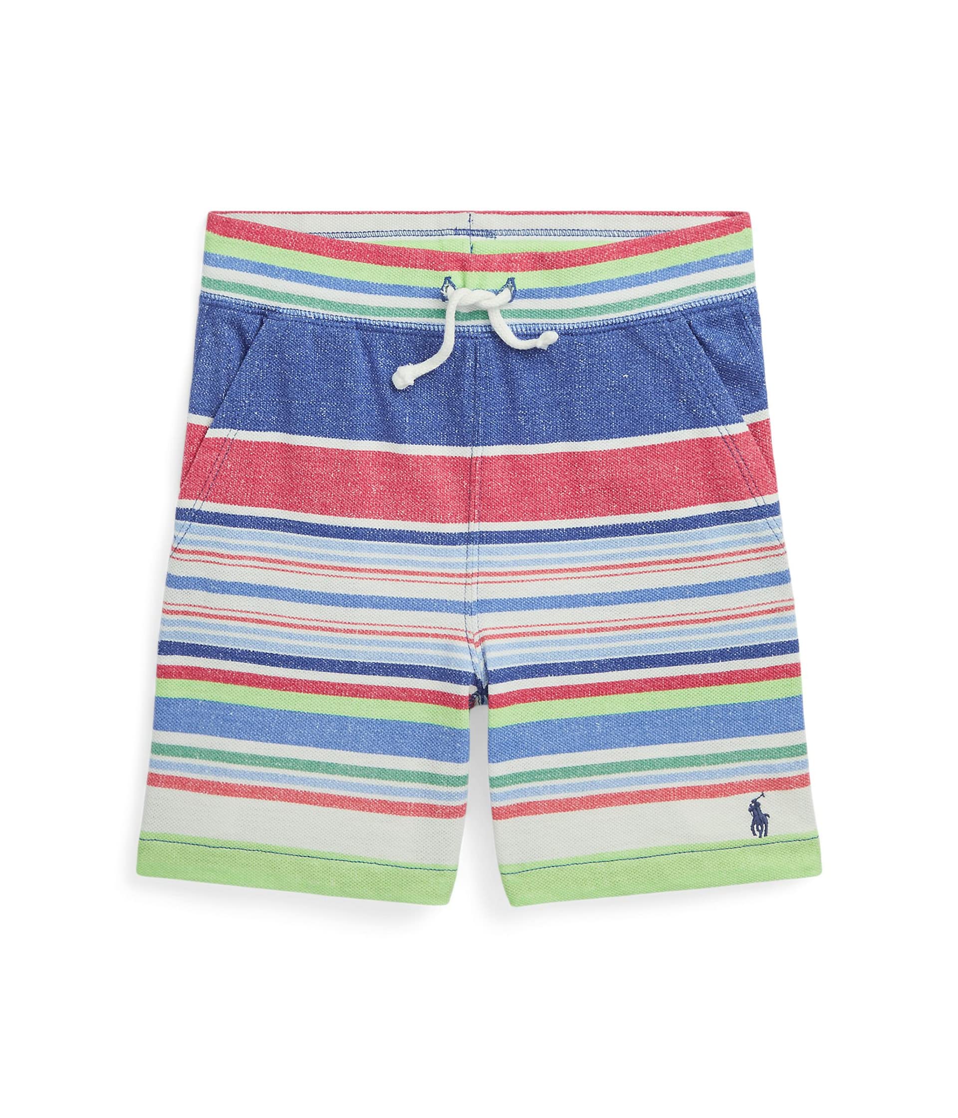Полосатые шорты из хлопковой сетки (для маленьких детей) Polo Ralph Lauren
