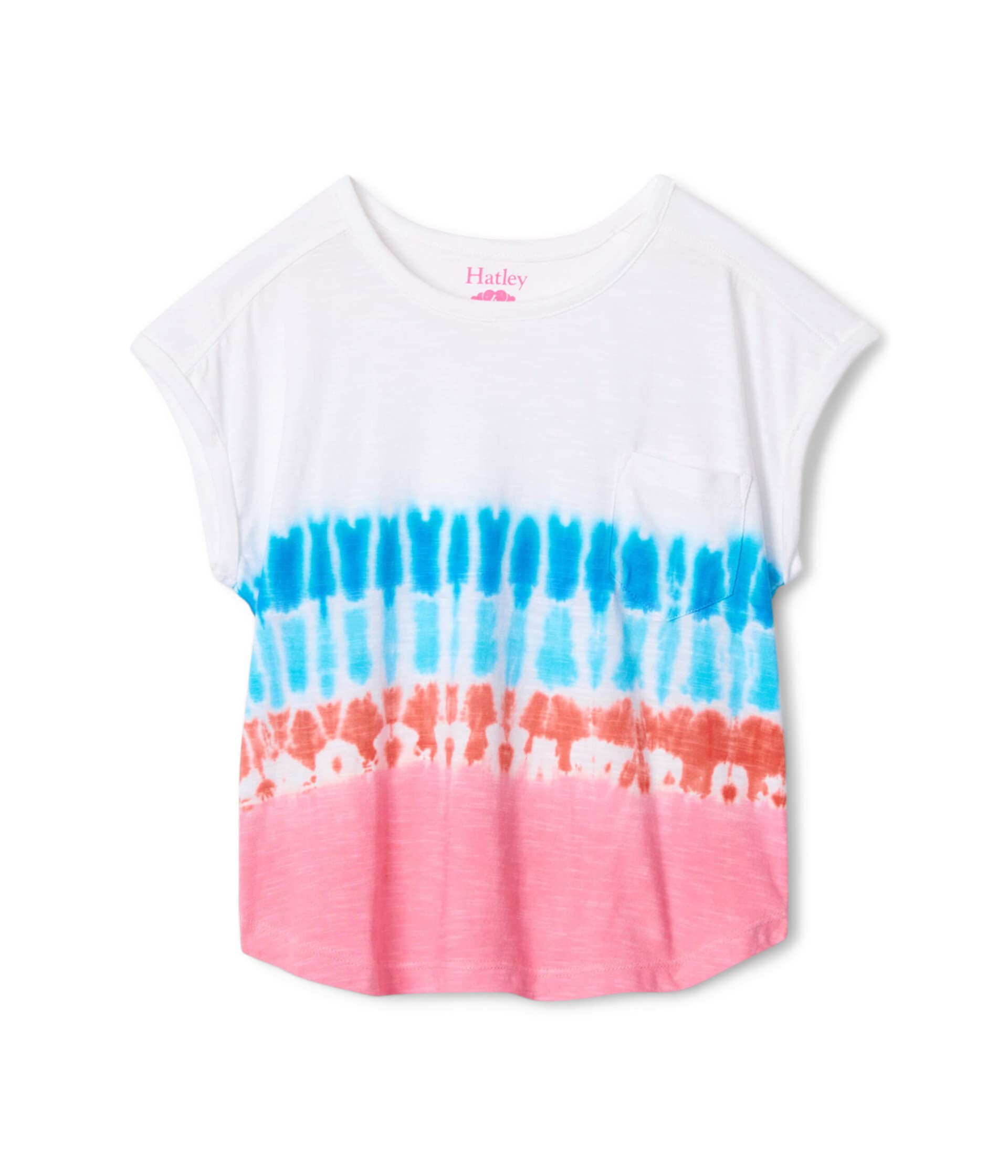 Свободная футболка Rainbow Tie-Dye (для малышей/маленьких детей/больших детей) Hatley