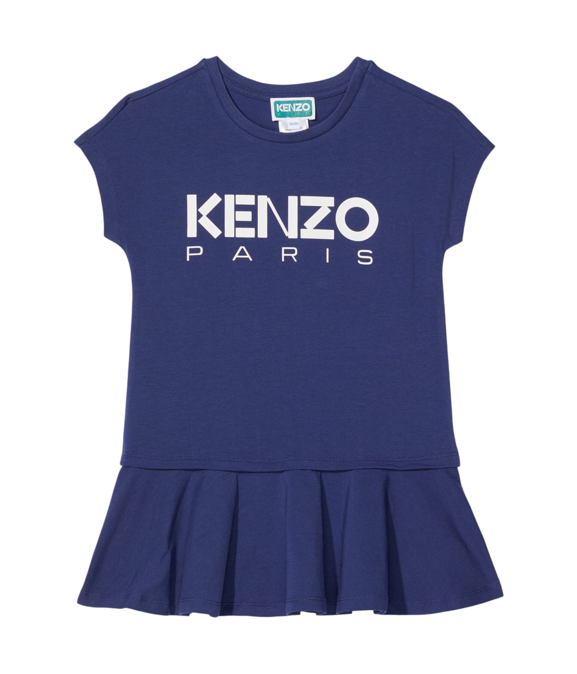 Платье с принтом на груди (Маленькие дети/Большие дети) Kenzo Kids