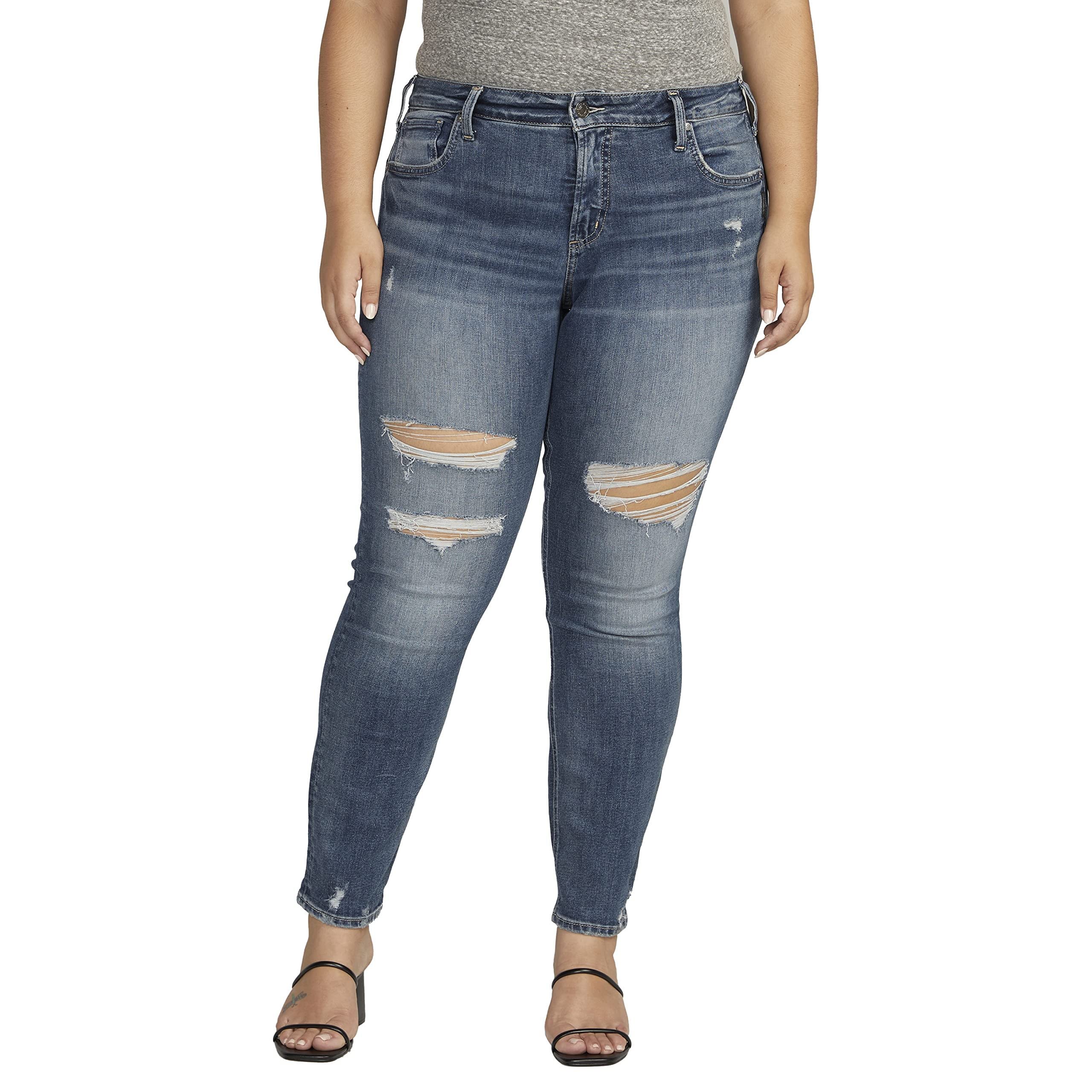 Джинсы большого размера со средней посадкой и узким кроем от Silver Jeans Co. для женщин Silver Jeans Co.