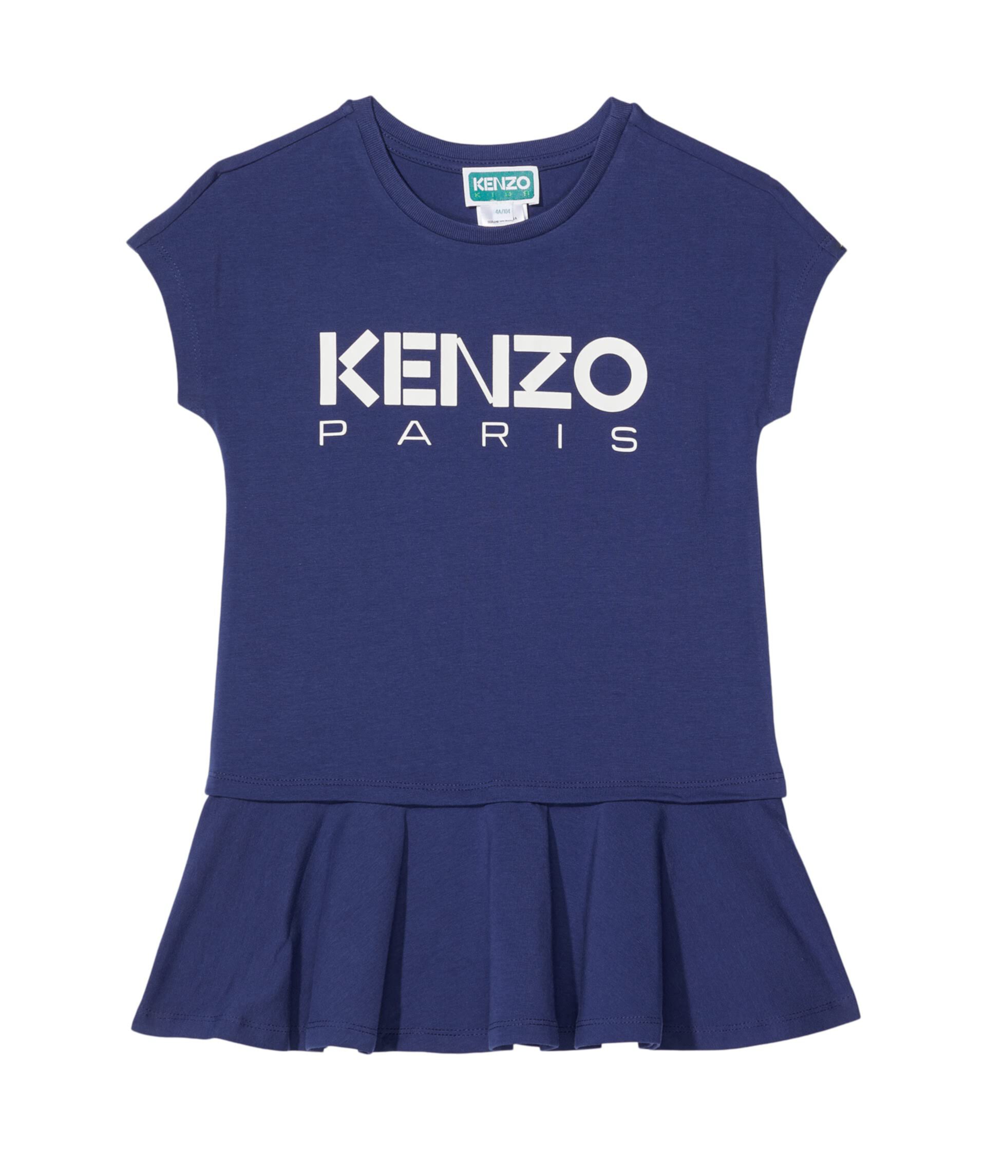 Платье с принтом на груди (для малышей/маленьких детей) Kenzo Kids