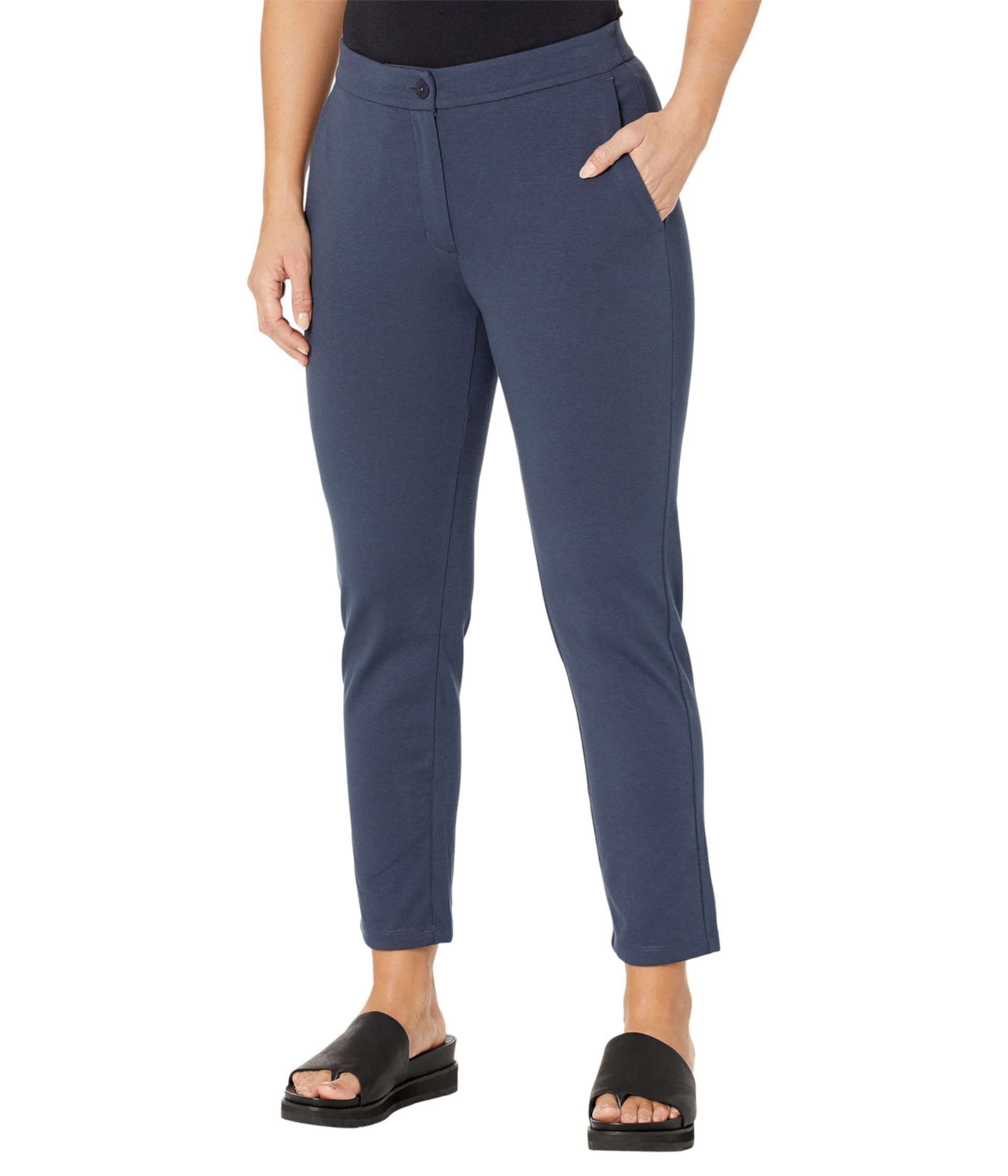 Petite High-Waisted Ankle Pants Eileen Fisher