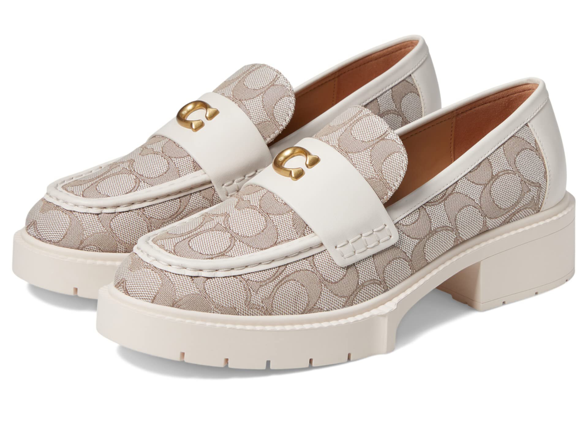 Leah Jacquard Loafer Coach