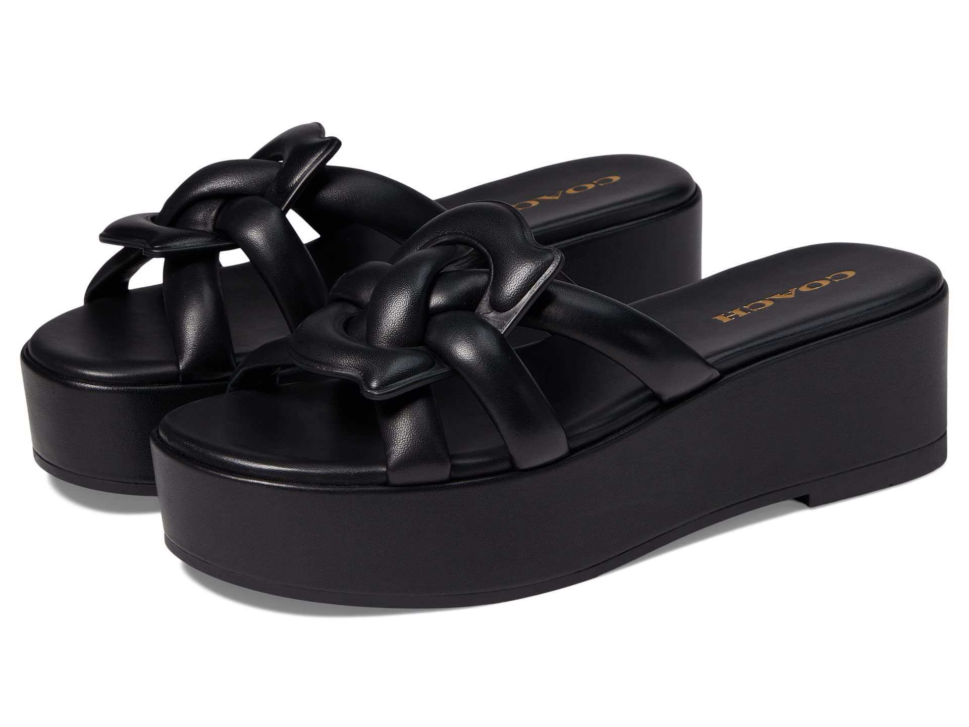 Everette Leather Sandal Coach