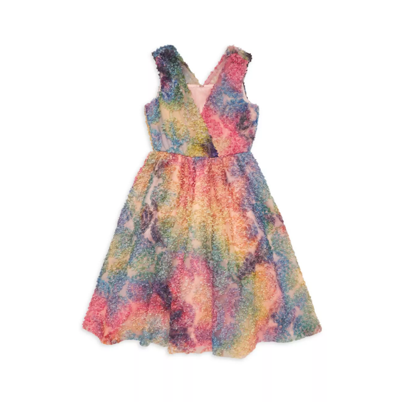 Маленькая девочка &amp; Платье для девочек с рюшами и отделкой тай-дай Christian Siriano