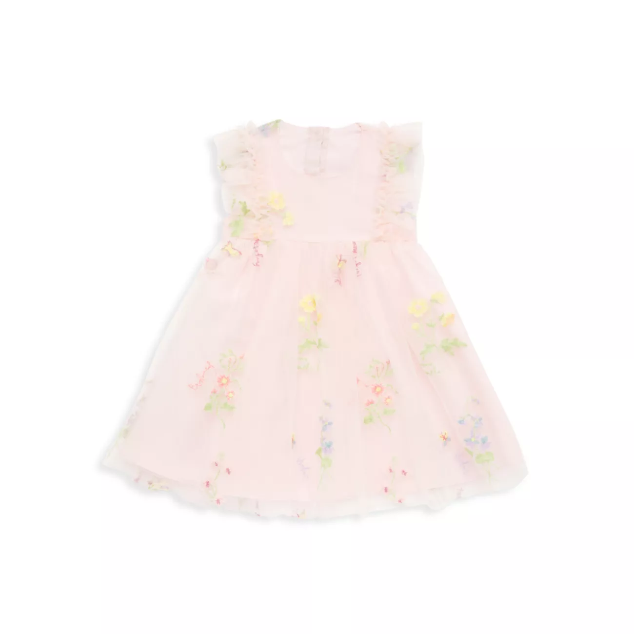 Тюлевое платье с цветочной вышивкой для маленькой девочки With Love Joan