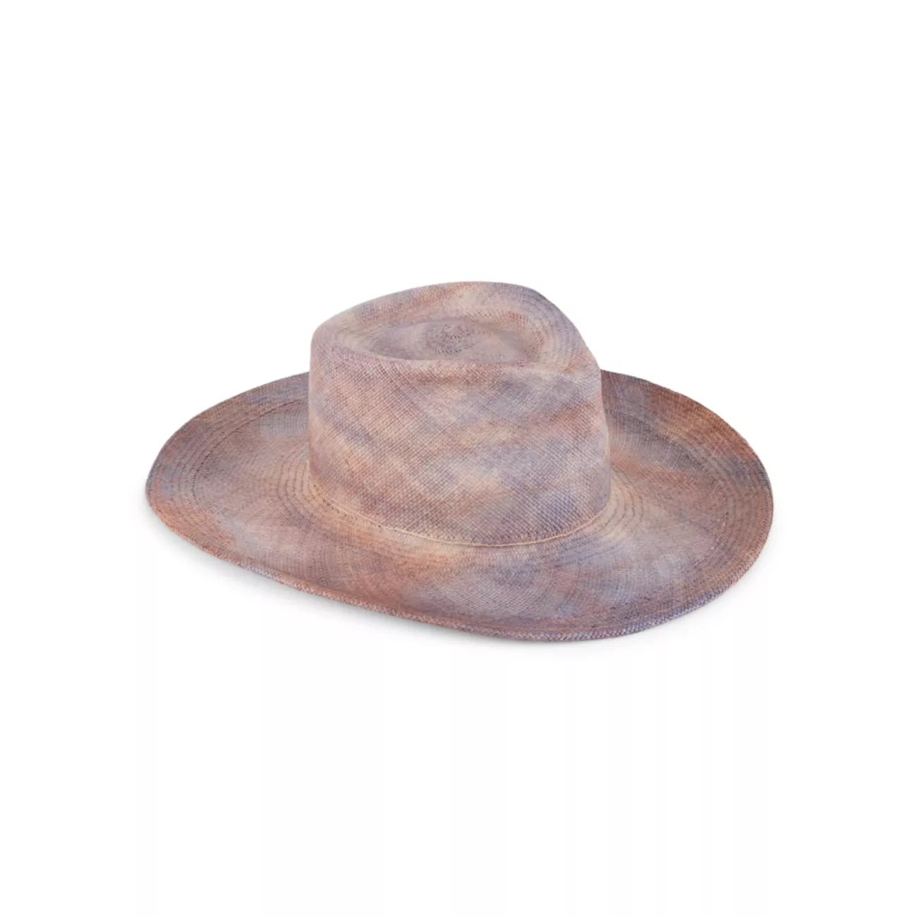 Tie-Dyed Cowboy Flange Panama Hat Monrowe