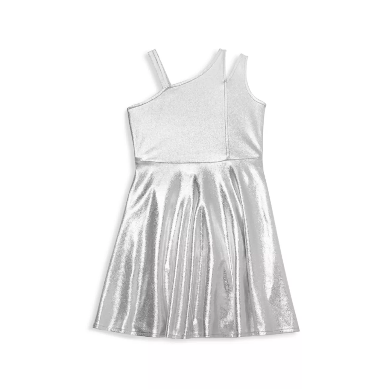 Платье фигуристки с эффектом металлик для девочки Mia New York