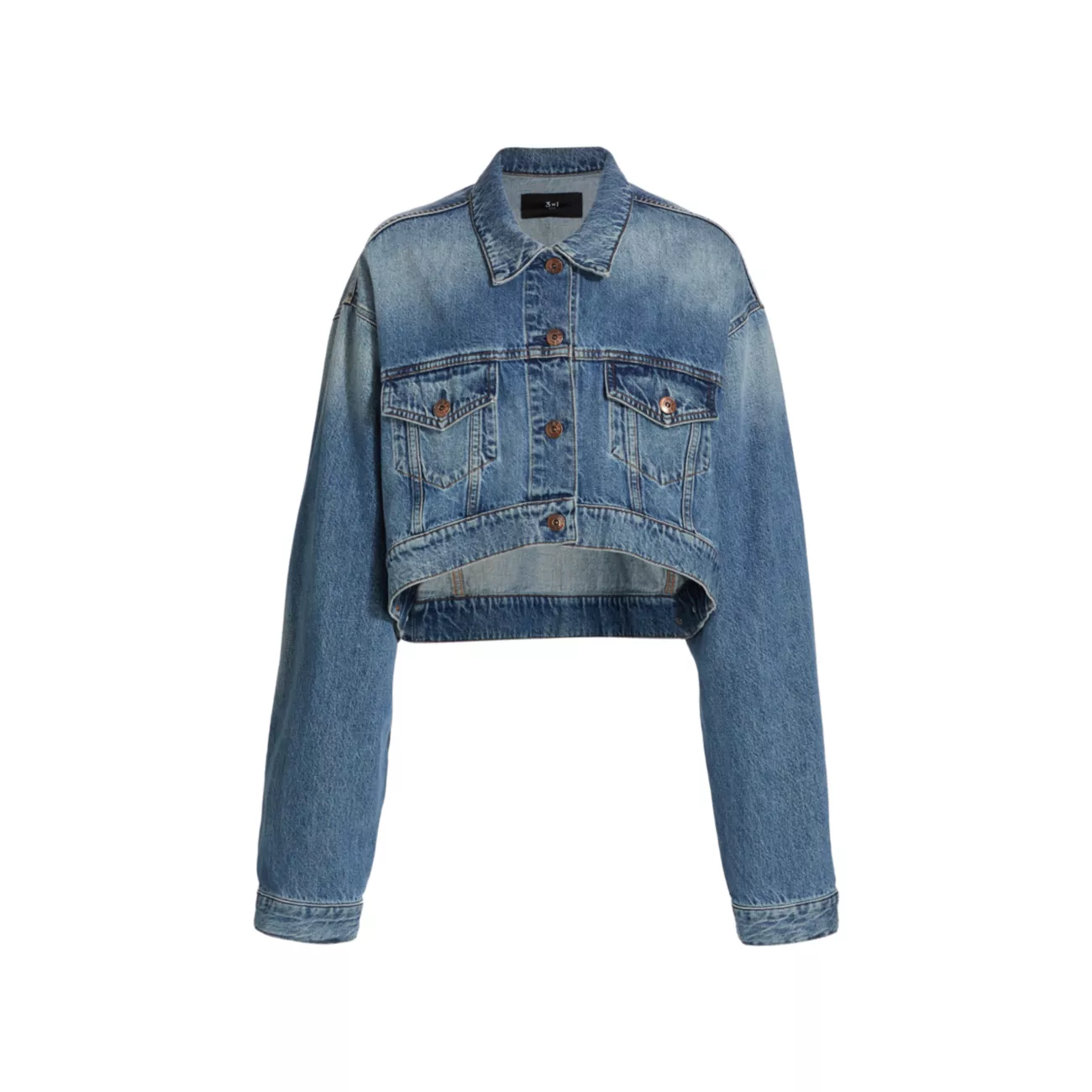 Укороченная джинсовая куртка Gina 3x1 NYC