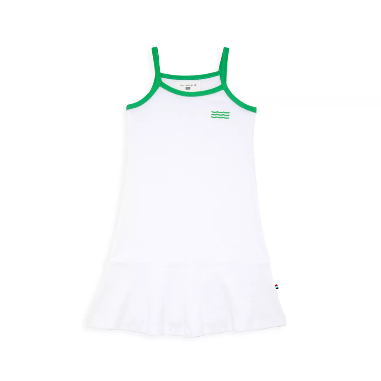 Маленькая девочка и усилитель; Хлопковое теннисное платье для девочек Sol Angeles