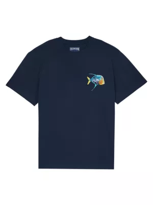 Мужская Футболка Vilebrequin Piranha Embroidered VILEBREQUIN