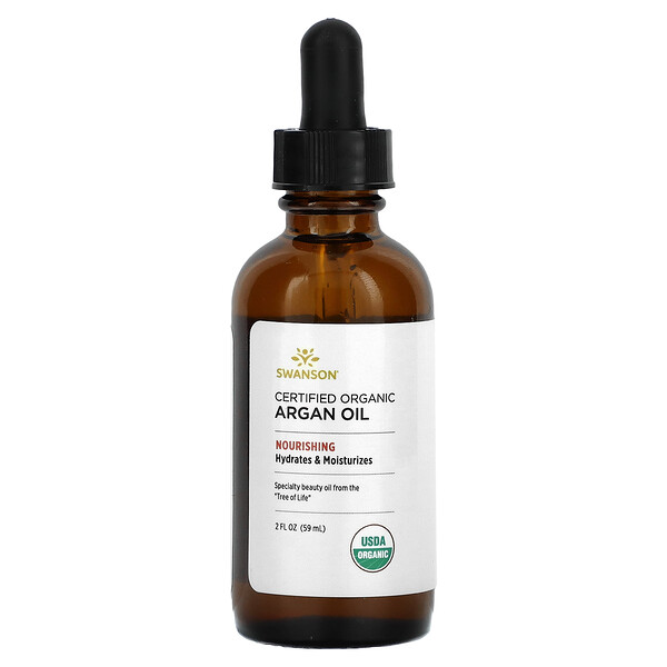 Certified Organic Argan Oil, 2 fl oz (59 ml) Swanson