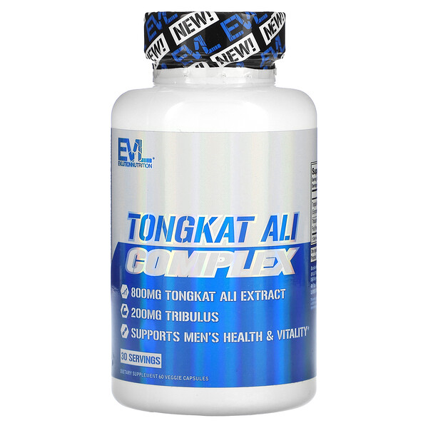 Tongkat Ali Complex, 800 mg , 60 Veggie Capsules EVLution Nutrition