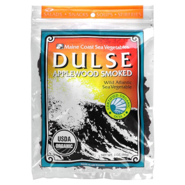Dulse, Applewood Smoked, 2 oz (56 g) Maine Coast Sea Vegetables